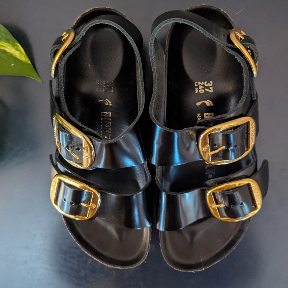 Birkenstock Women's Milano Big Buckle Sandals - Picture 2 of 7